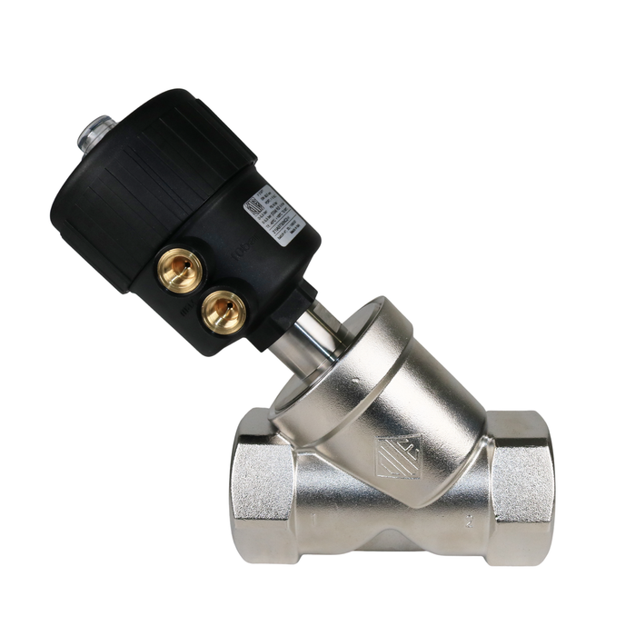 ODE 21IA9T50NC2-H High Pressure Pneumatically Operated Angle Seat Valve 2" NPT 2/2 WAY Normally Closed (N.C)