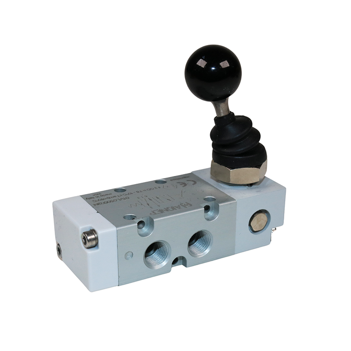 AIGNEP 01VL050002N 90˚ Monostable Spring Return Lever Valve 1/8" 5/2 WAY