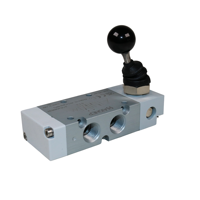AIGNEP 01VL050003N 90˚ Monostable Spring Return Lever Valve 1/4" 5/2 WAY