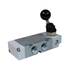AIGNEP 01VL050003N 90˚ Monostable Spring Return Lever Valve 1/4" 5/2 WAY