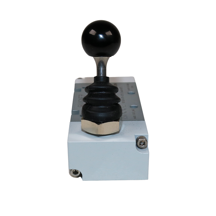 AIGNEP 01VL050003N 90˚ Monostable Spring Return Lever Valve 1/4" 5/2 WAY
