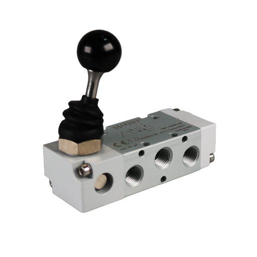 AIGNEP 01VL150002N 90˚ Bistable Spring Return Lever Valve 1/8" 5/2 WAY