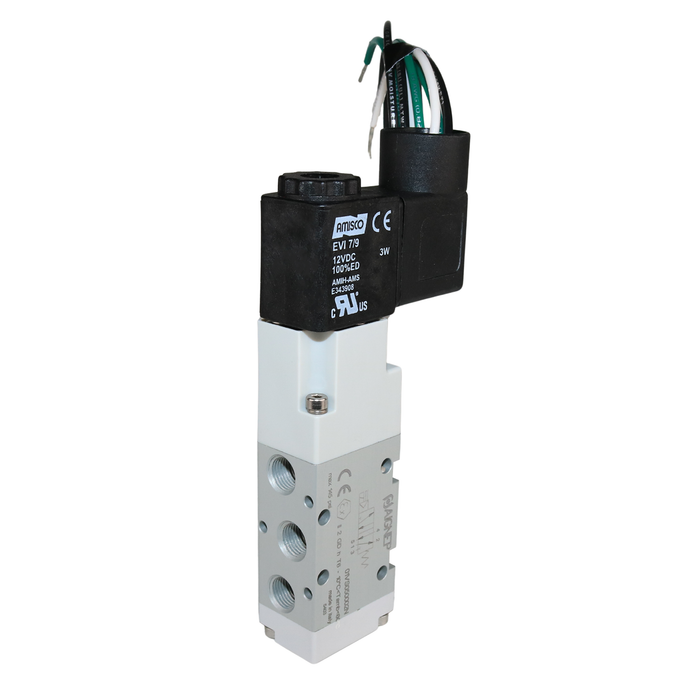 AIGNEP 01VS050002N Monostable Solenoid Valve – ATEX 1/8" NPTF 5/2 WAY Normally Closed (N.C) HAZLOC Class 1 - Division 1