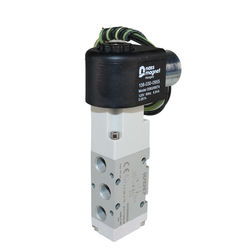 AIGNEP 01VS050002N Monostable Explosion-Proof Solenoid Valve – ATEX 1/8" NPTF 5/2 WAY Normally Closed (N.C) HAZLOC Class 1 - Division 1