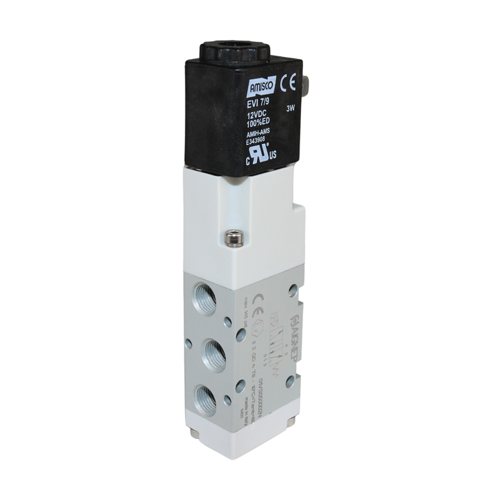 AIGNEP 01VS050002N Monostable Solenoid Valve – ATEX 1/8" NPTF 5/2 WAY Normally Closed (N.C) HAZLOC Class 1 - Division 1