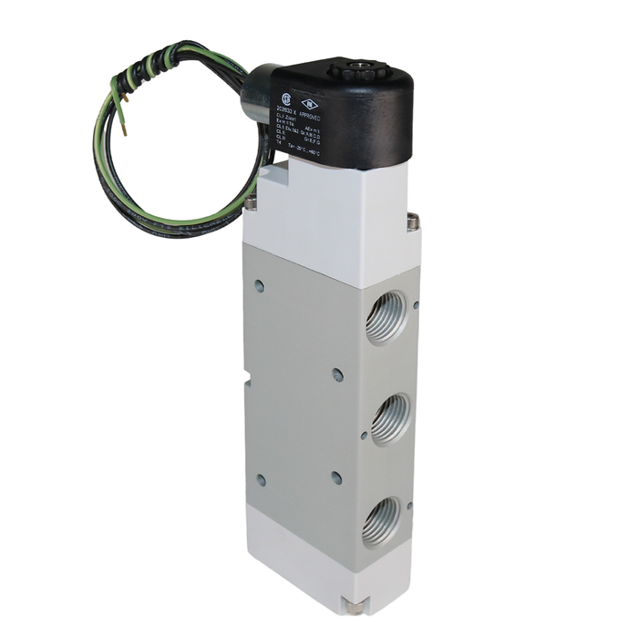 AIGNEP 01VS050005N Monostable Explosion-Proof Solenoid Valve – ATEX 1/2" NPTF 5/2 WAY Normally Closed (N.C) HAZLOC Class 1 - Division 1