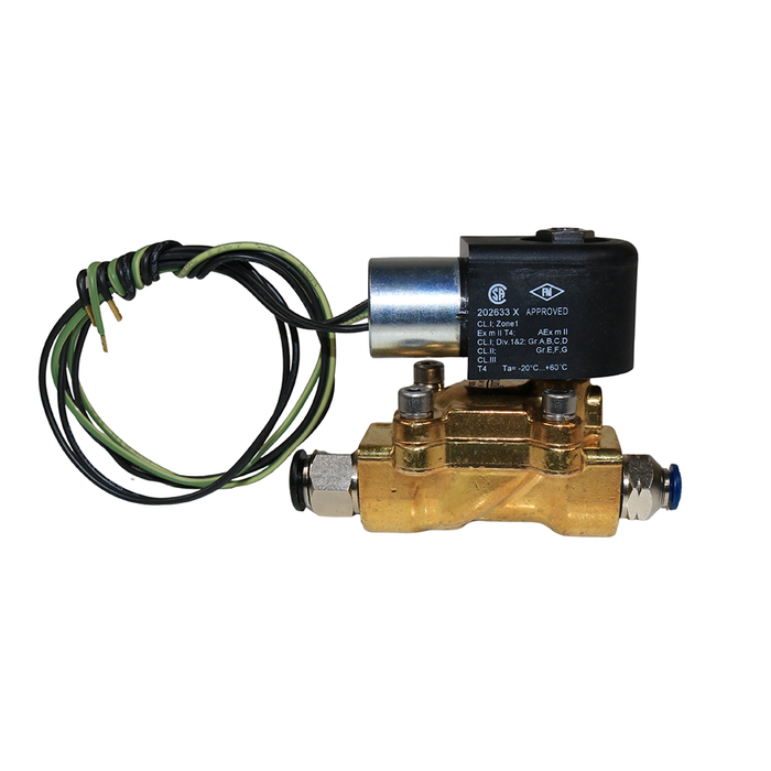 AIGNEP 04C04114VHN Explosion-Proof Solenoid Valve – ATEX 3/8" NPT 2/2 WAY Normally Closed (N.C) HAZLOC Class 1 - Division 1