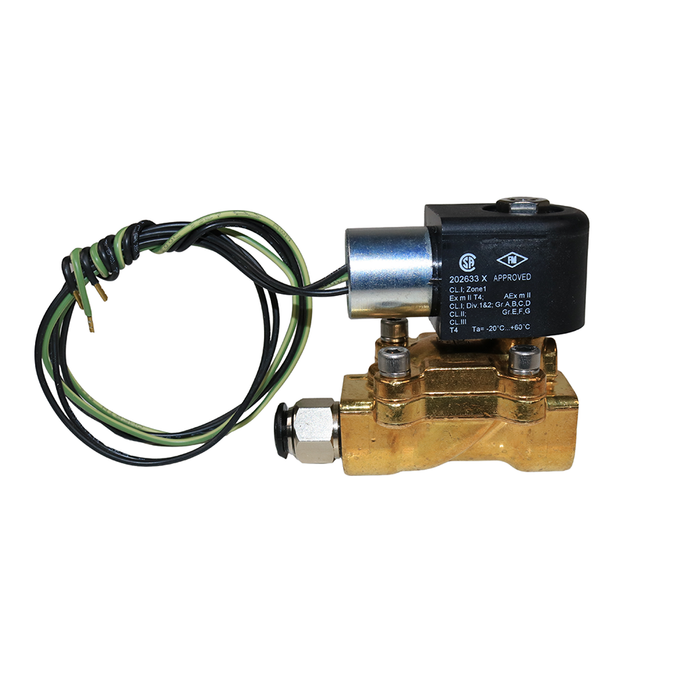 AIGNEP 04C04114VHN Explosion-Proof Solenoid Valve – ATEX 3/8" NPT 2/2 WAY Normally Closed (N.C) HAZLOC Class 1 - Division 1