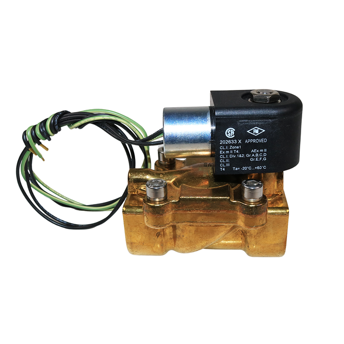 AIGNEP 04C07118VHN Explosion-Proof Solenoid Valve – ATEX 3/4" NPT 2/2 WAY Normally Closed (N.C) HAZLOC Class 1 - Division 1