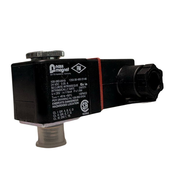 Nass Magnet 108-060-0019 System 8 24V DC Solenoid Coil Ex ia