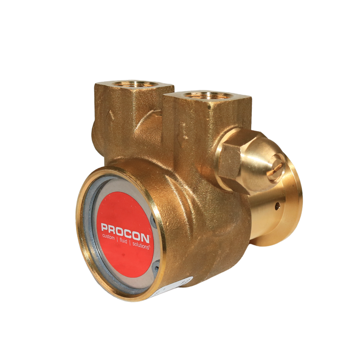 PROCON 10BA035F11GC - 3/8" G Brass Rotary Vane Pump Series 2