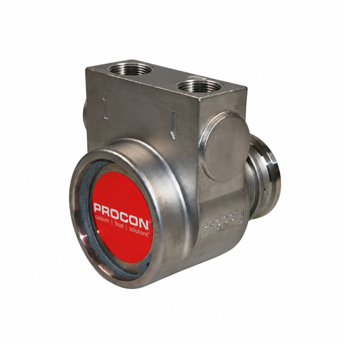 PROCON 115A330F31XX - 1/2" NPT Stainless Steel Rotary Vane Pump Series 5