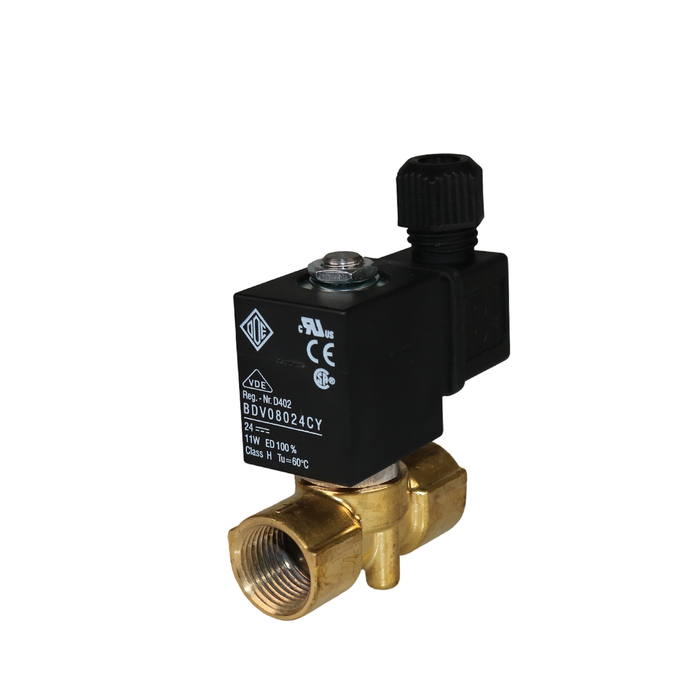 ODE 21A8KE80-W Solenoid Valve 1/2" G 2/2 WAY Normally Closed (N.C)