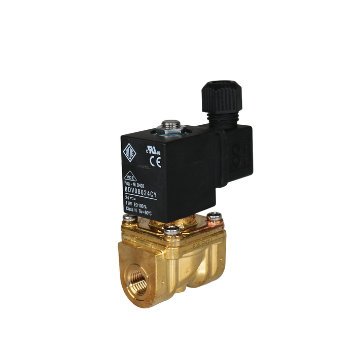 ODE 21EN2K0B105 Solenoid Valve 1/4" NPT 2/2 WAY Normally Closed (N.C). Replacement for Parker 7321KBN2RN00 and Jefferson 1390BA2T.