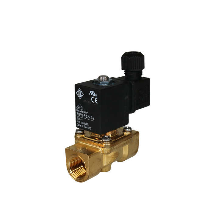ODE 21EN4K0V105 Solenoid Valve 1/2" NPT 2/2 Way Normally Closed (N.C). Replacement for Parker 7121KBN44V00 and Jefferson 1335BV4T.