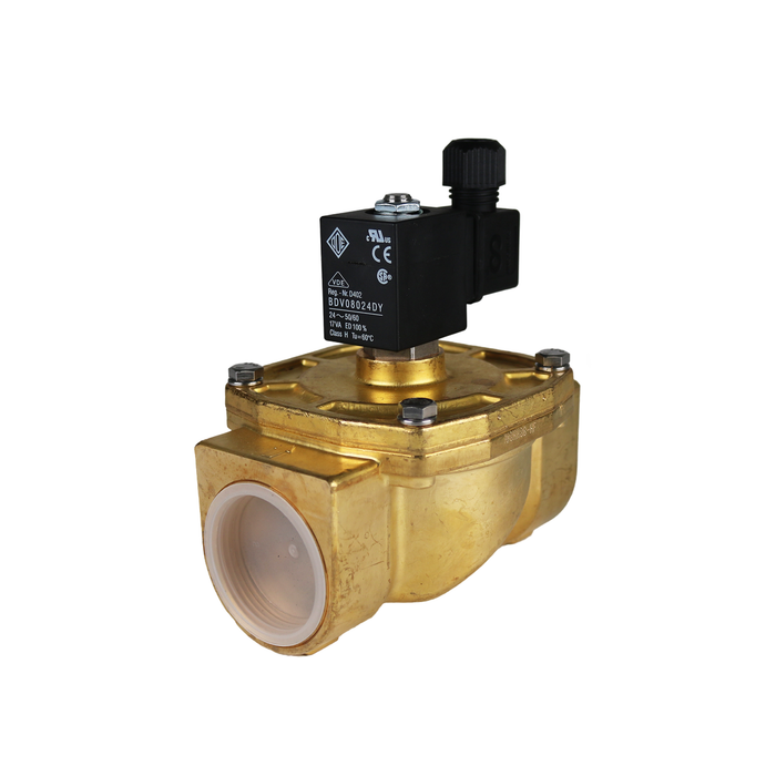 thumbnail image 2 of Precision Dynamics 1/8" Brass 6VDC Solenoid Valve – 2-Way Normally Closed, 7W, C2016-S64 2 of 6