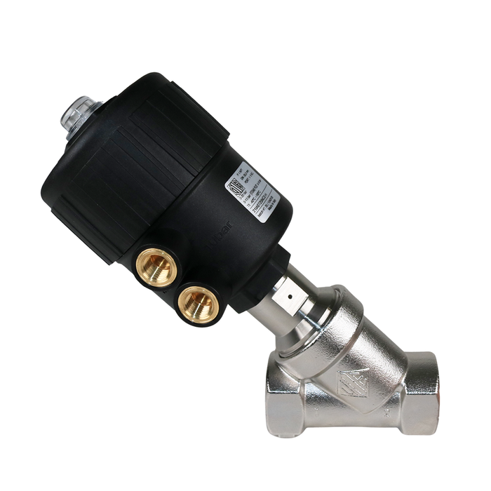 ODE 21IA6T25NC2-H High Pressure Pneumatically Operated Angle Seat Valve 1" NPT 2/2 WAY Normally Closed (N.C)