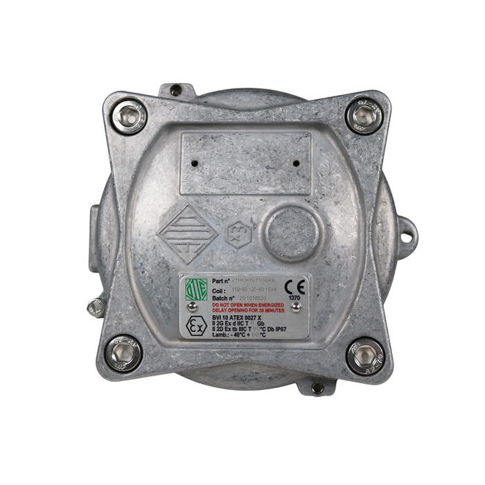 ODE 21IH3KIV150 Explosion-Proof Solenoid Valve – ATEX Ex d 3/8" G 2/2 WAY Normally Closed (N.C)