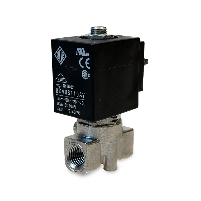 ODE 21LN2ZV55G Solenoid Valve 1/4" NPT N.O 2/2 WAY - Solenoid Valve - ODE