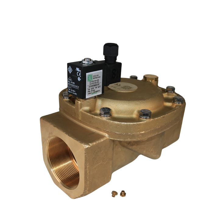 ODE 21W8KB650-HP Solenoid Valve 2-1/2" G 2/2 WAY Normally Closed (N.C)