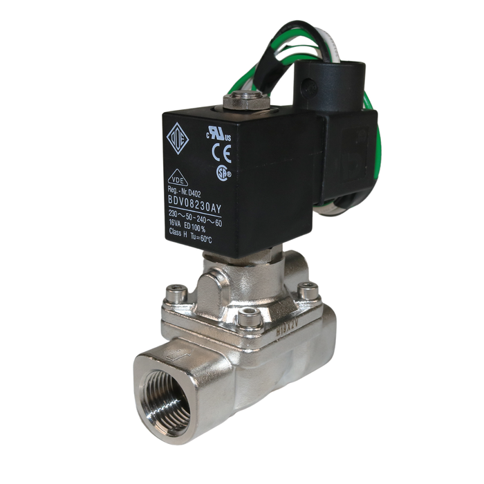 Électrovanne ODE 21X2KV120 1/2" G 2/2 voies normalement fermée (NF) 