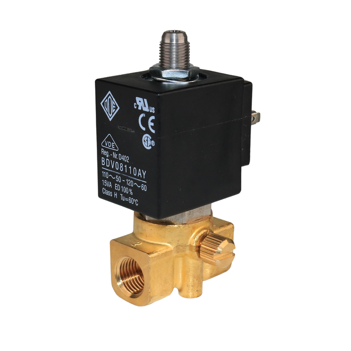 Válvula solenoide ODE 31AN2AV15-M, 1/4" NPT, 3/2 vías, normalmente cerrada (NC) 