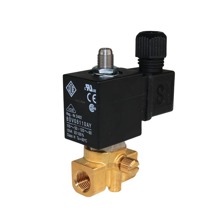 Válvula solenoide ODE 31AN2AV15-M, 1/4" NPT, 3/2 vías, normalmente cerrada (NC) 
