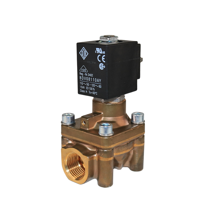 ODE 4966Z0Q120D Solenoid Valve 1/2" G 2/2 WAY Normally Open (N.O)