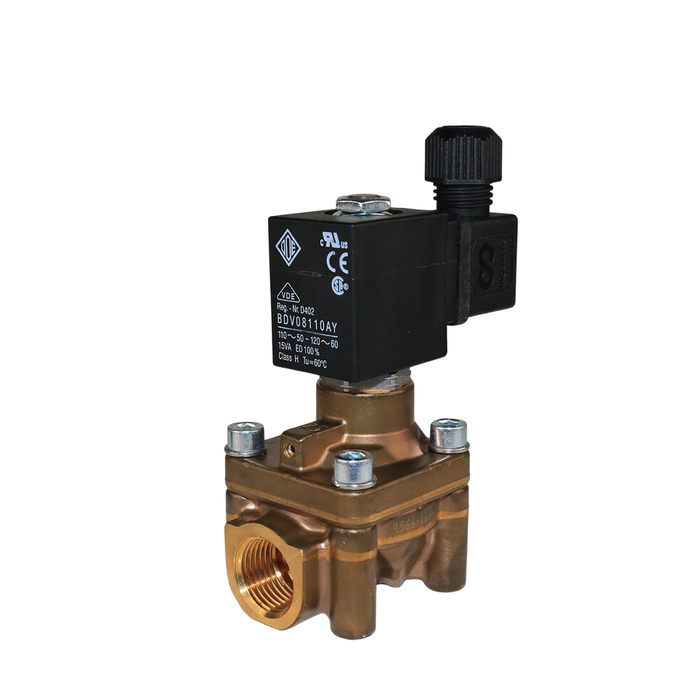 ODE 4966Z0Q120D Solenoid Valve 1/2" G 2/2 WAY Normally Open (N.O)