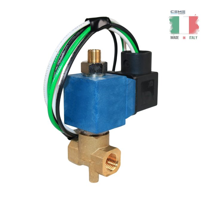 CEME 6112VV15S4A2 Solenoid Valve 1/4" G 3/2 WAY Normally Open (N.O) (24VAC 50Hz, Class H, ED100%)