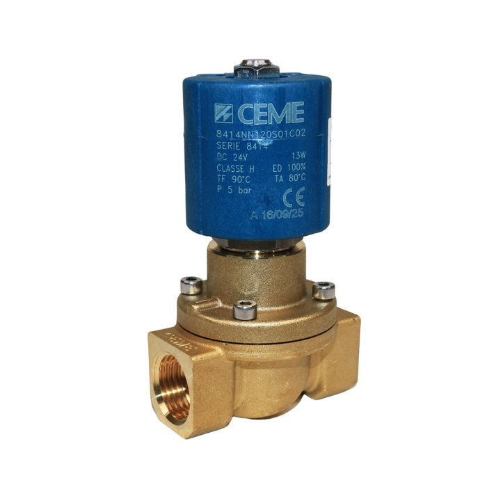 CEME 8414NN120S01C02 Solenoid Valve 1/2" G 2/2 WAY Normally Closed (N.C) (24VDC)