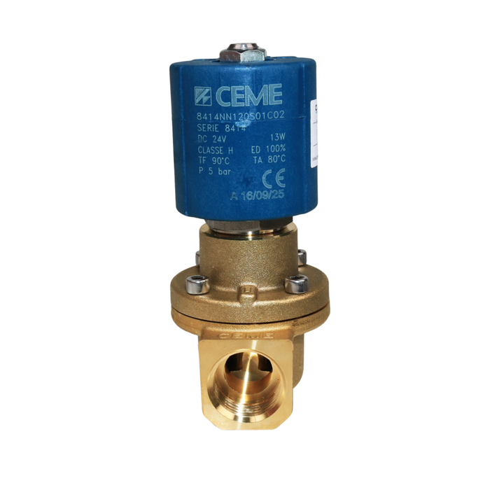 CEME 8414NN120S01C02 Solenoid Valve 1/2" G 2/2 WAY Normally Closed (N.C) (24VDC)