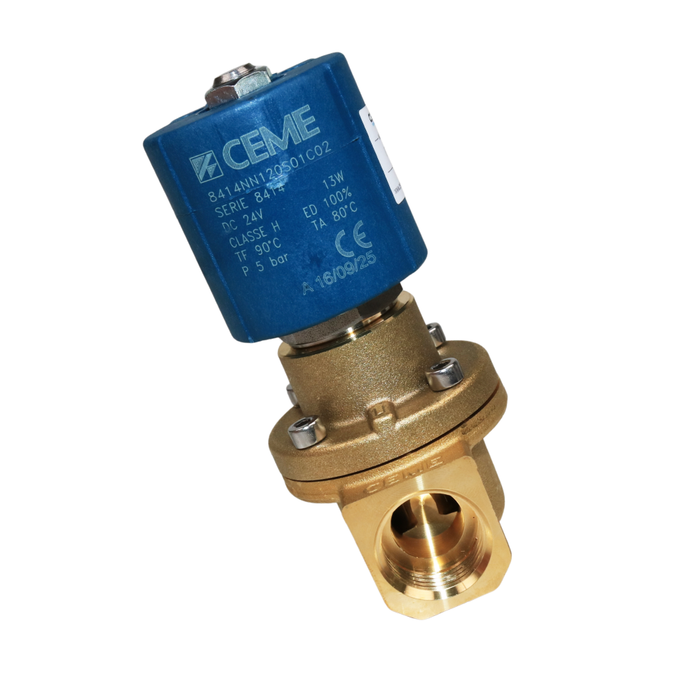 CEME 8414NN120S01C02 Solenoid Valve 1/2" G 2/2 WAY Normally Closed (N.C) (24VDC)