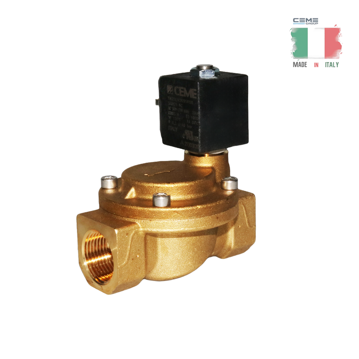 CEME | 8625EN200SR08 Válvula solenoide - 3/4" NPT NC 2/2 VÍAS (100-120 V CA) 