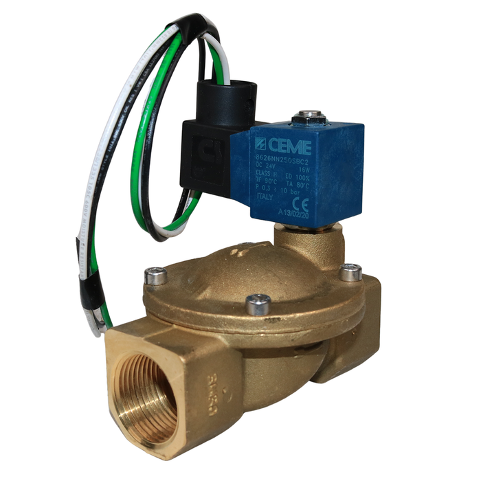 CEME 8626NN250SBC2 Solenoid Valve 1" NPT 2/2 WAY Normally Closed (N.C) (24VDC)