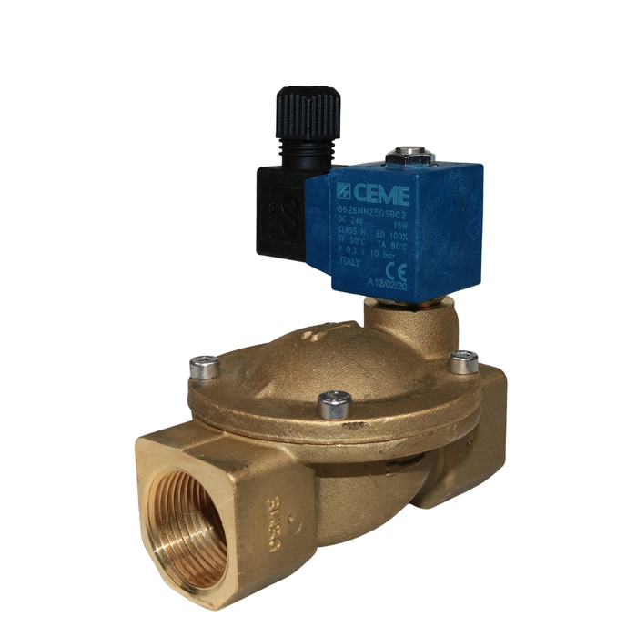 CEME 8626NN250SBC2 Solenoid Valve 1" NPT 2/2 WAY Normally Closed (N.C) (24VDC)