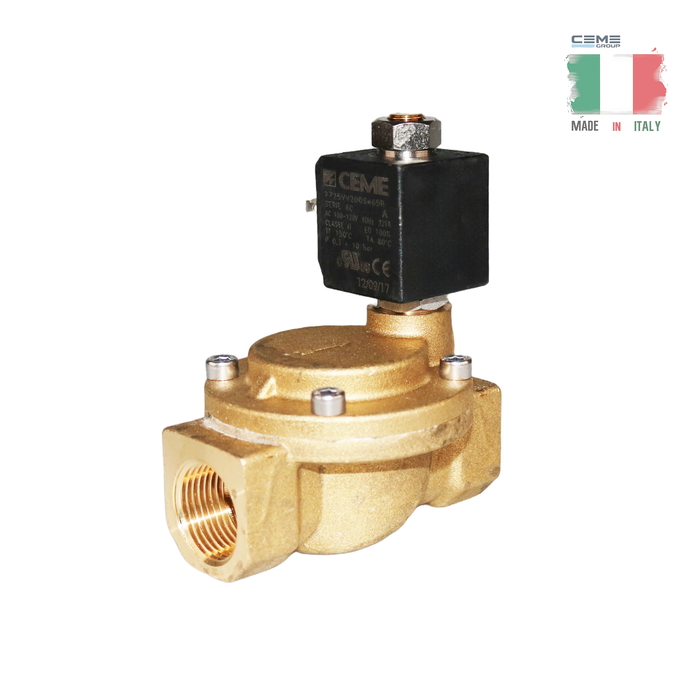 CEME | 5220VN20SR04 Válvula solenoide - 1/8" G NC 2/2 VÍAS (100-120 V CA 60 Hz) 