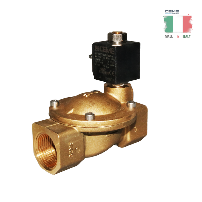 CEME 8726VV250S4C2 Solenoid Valve 1" NPT 2/2 WAY Normally Open (N.O) (24VDC)