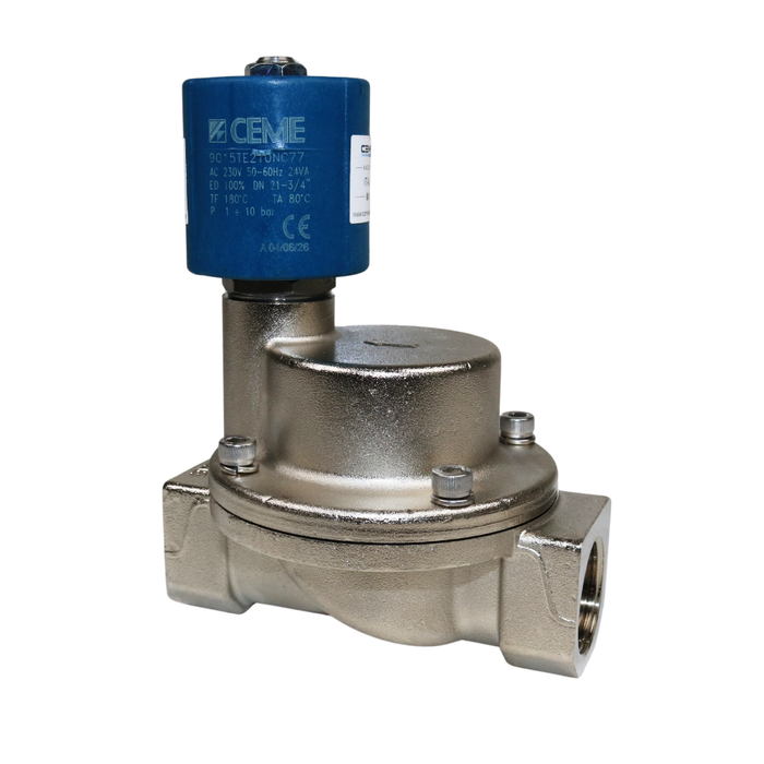 CEME 9015TE210NC77 Solenoid Valve 3/4" G 2/2 WAY Normally Closed (N.C) (230VAC 50-60Hz)