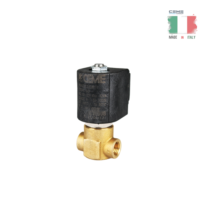 CEME | 5220VN20SR04 Válvula solenoide - 1/8" G NC 2/2 VÍAS (100-120 V CA 60 Hz) 