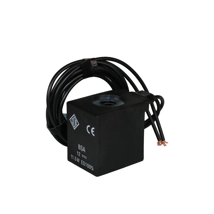 ODE Solenoid Coil 12VDC 30mm with 100cm Cable – BSA08012CS (BSA Series)