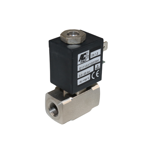 ACL E111AV12///301 Solenoid Valve 1/8" G 2/2 WAY Normally Closed (N.C) (24VDC)