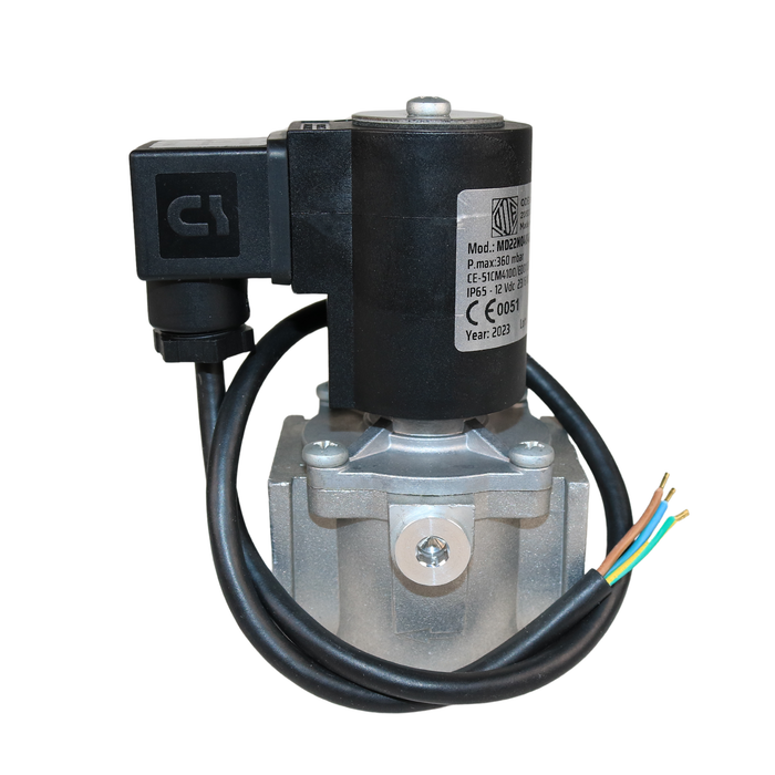 ODE MD22N04C4B015-C05N 12VDC Gas Shut-Off Solenoid Valve 1/2" NPT 2/2 WAY Normally Closed (N.C)