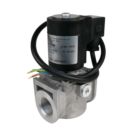 ODE MD22N05C4B020-C35P 24VAC Gas Shut-Off Solenoid Valve 3/4" NPT 2/2 WAY Normally Closed (N.C)