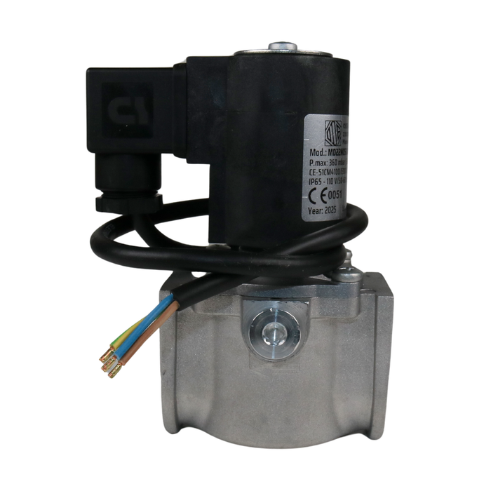 ODE MD22N05C4B020-C65S 110VAC Gas Shut-Off Solenoid Valve 3/4" NPT 2/2 WAY Normally Closed (N.C)