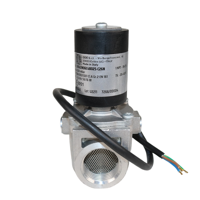 ODE MD22N06C4B025-C26N 24VDC Gas Shut-Off Solenoid Valve 1" NPT 2/2 WAY Normally Closed (N.C)