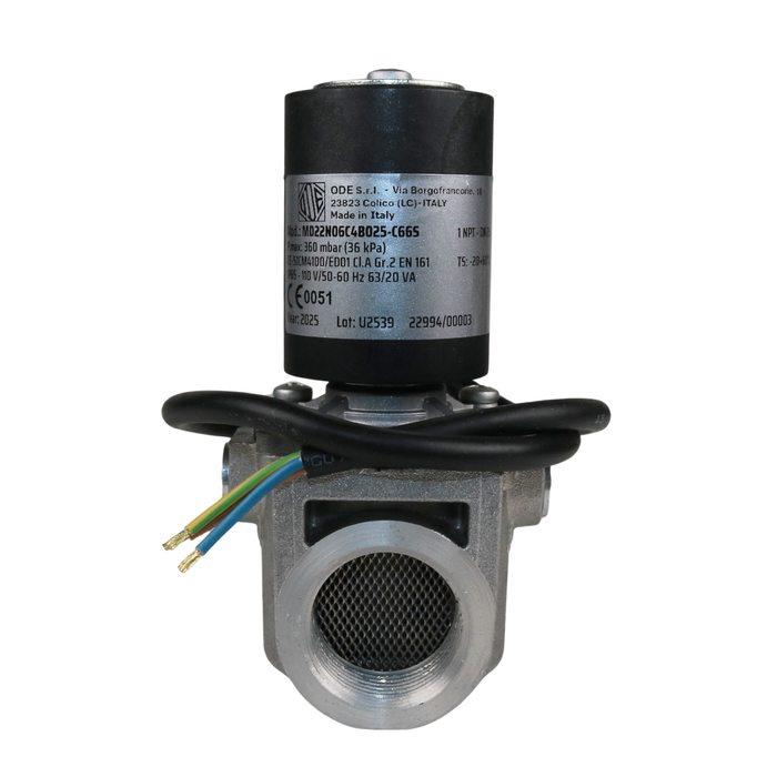 ODE MD22N06C4B025-C66S 110VAC Gas Shut-Off Solenoid Valve 1" NPT 2/2 WAY Normally Closed (N.C)