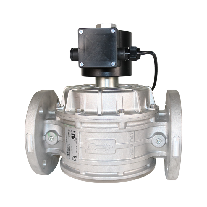 ODE MD72I11C4B080-F21L 24VDC Gas Shut-Off Solenoid Valve DN 80 Hybrid Flange 2/2 WAY Normally Closed (N.C)