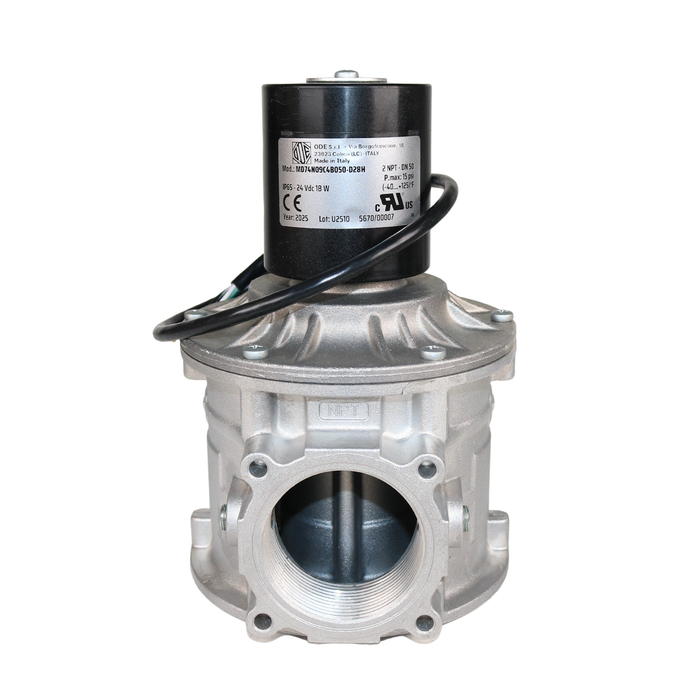 ODE MD74N09C4B050-D28H 24VDC Gas Shut-Off Solenoid Valve 2" NPT 2/2 WAY Normally Closed (N.C)