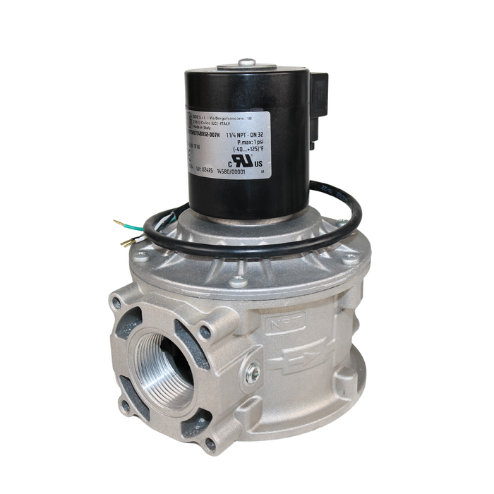 ODE MD75N07C4B032-D07H 12VDC Gas Shut-Off Solenoid Valve 1-1/4" NPT 2/2 WAY Normally Closed (N.C)